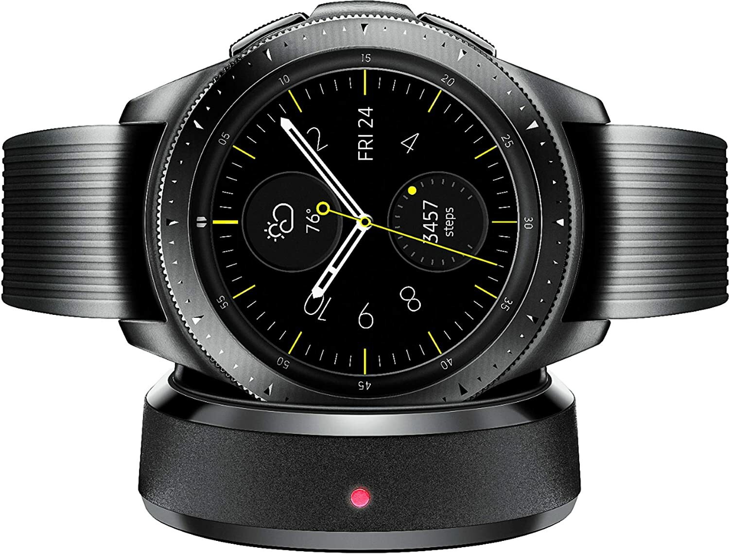 Умные часы Samsung Galaxy Watch 42mm Smartwatch GPS SM-R810 (BLACK) GOOD  CONDITION: купить с доставкой из США, цена 12 639 руб - (402650700576)