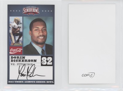 2010 Coca-Cola Under Armour Senior Bowl Dorin Dickerson Rookie RC