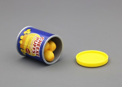 American Girl cheese puffs ball from Courtney's Pac-Man Lunch Box for 18'' doll