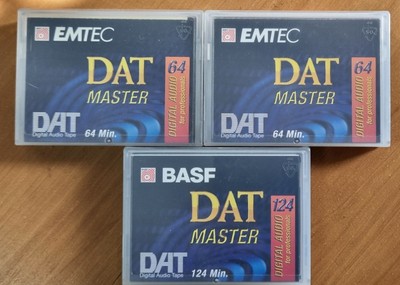Master DAT Tape x 3 - BASF/EMTEC 64min x 2 / 125min x 1