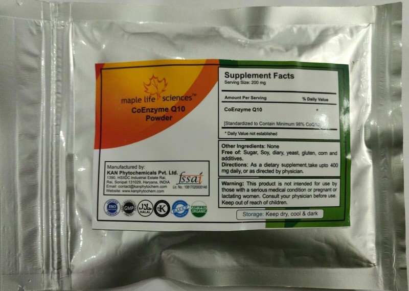 Pure Coenzyme Q10 Coq10 Powder Anti-Aging Heart Health Antioxidant Usp Grade