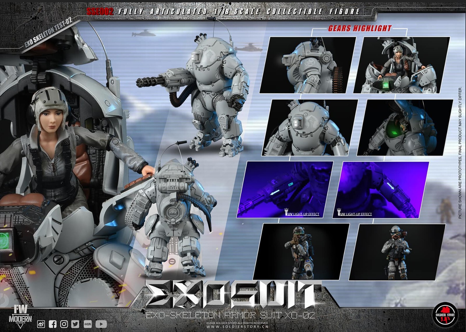 Hot ホットトイズMMS667明日戦記EXO-SKELETON強化外骨格1/6タイラー