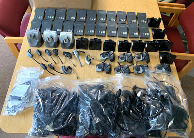 Lot of Plantronics CS540 / M22 / CS55 Headset Parts, As-Is