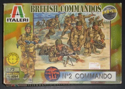 Italeri WWII British Commandos Box Set 6064 completo 50 pezzi 1:72 Occasione