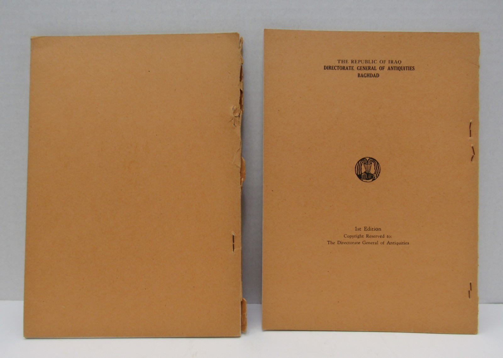 2 1959 Aqar Quf Baghdad Antiquities Booklets B&W Photos Monuments 1st Editions