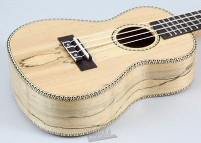 Amahi Snail Series Concert Ukulele Spalted Maple