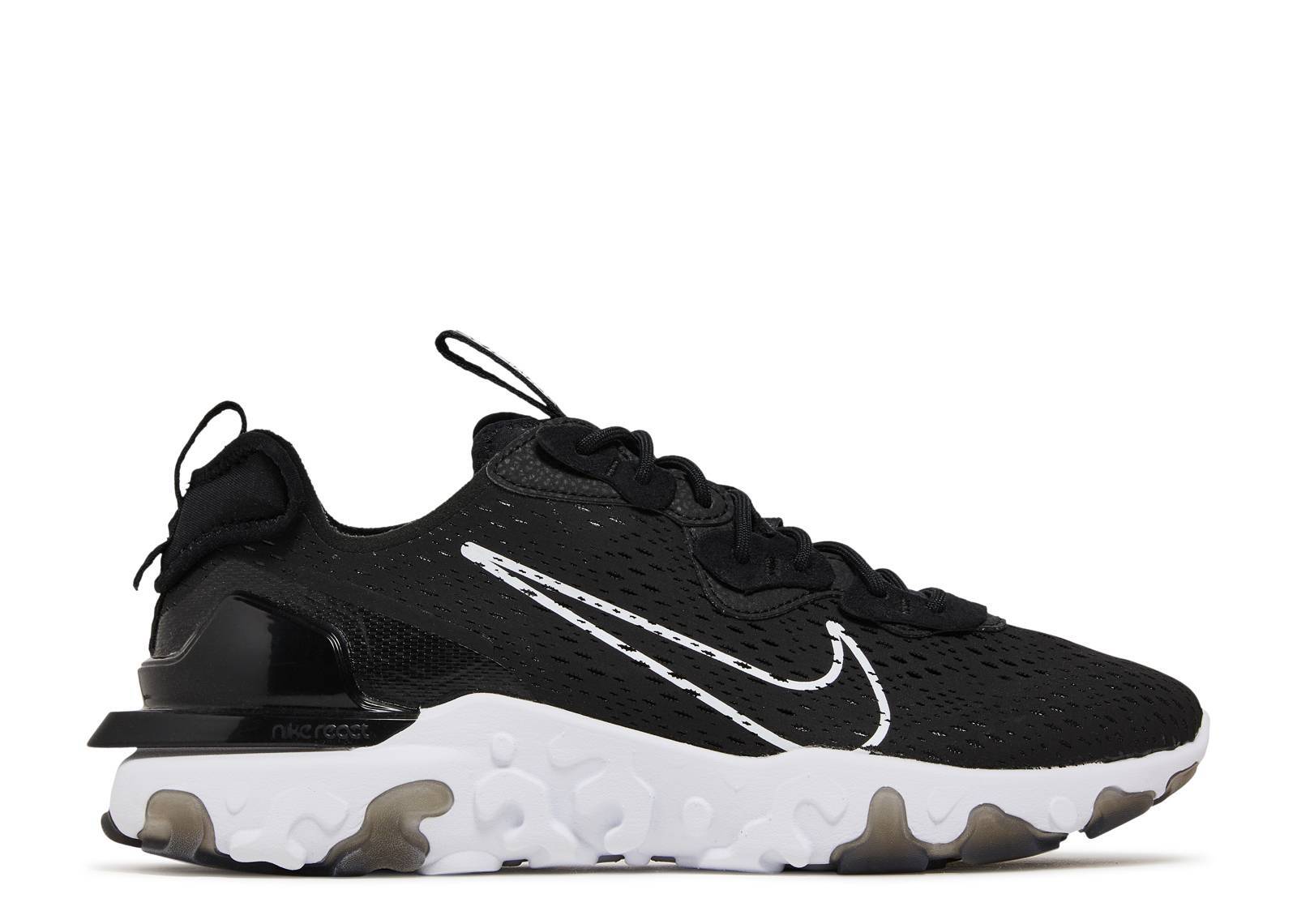 

Мужские беговые кроссовки Nike React Vision Black White CD4373-006 sz 13 для бега в тренажерном зале, Черный, Nike React Vision