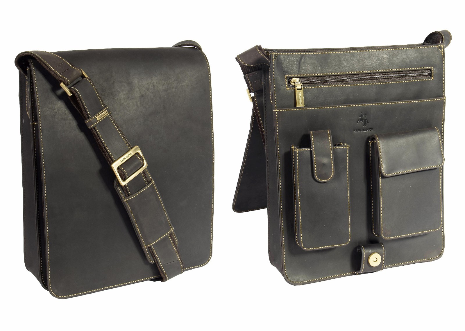 バッグ big leather messenger bag Amazon.com: Gearonic Vintage Canvas Leather Messenger Bag