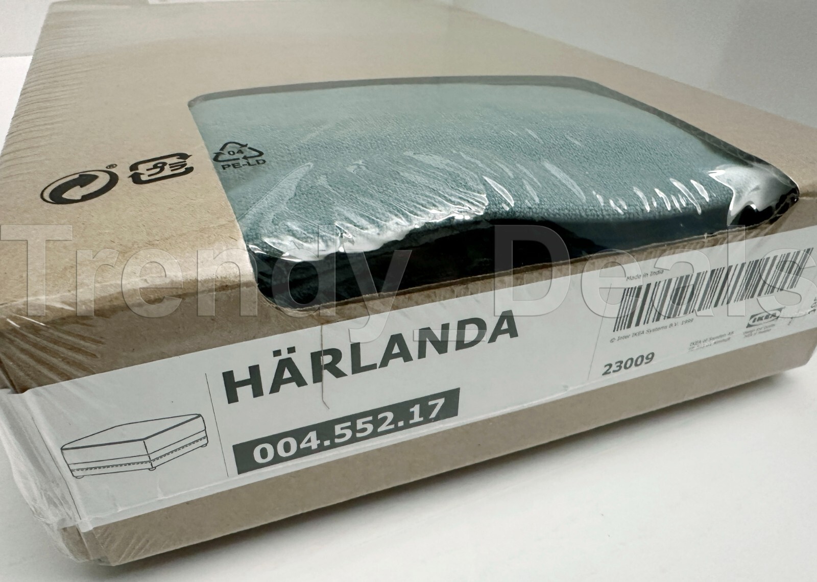 Ikea HARLANDA Footstool Ottoman w/Storage Cover Ljungen