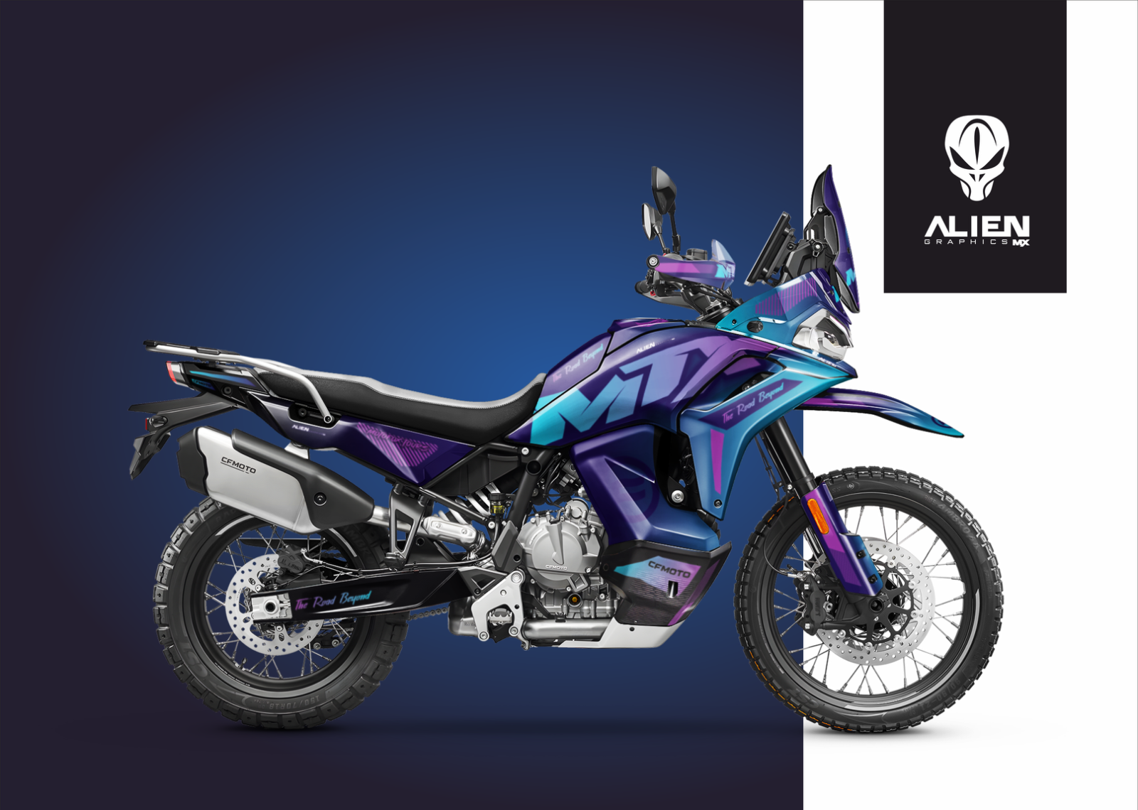 Resin Bike Aufkleberset Für CF Moto 800 MT Explore – Kratzschutz Mit 3D-Effekt, Made In Italy