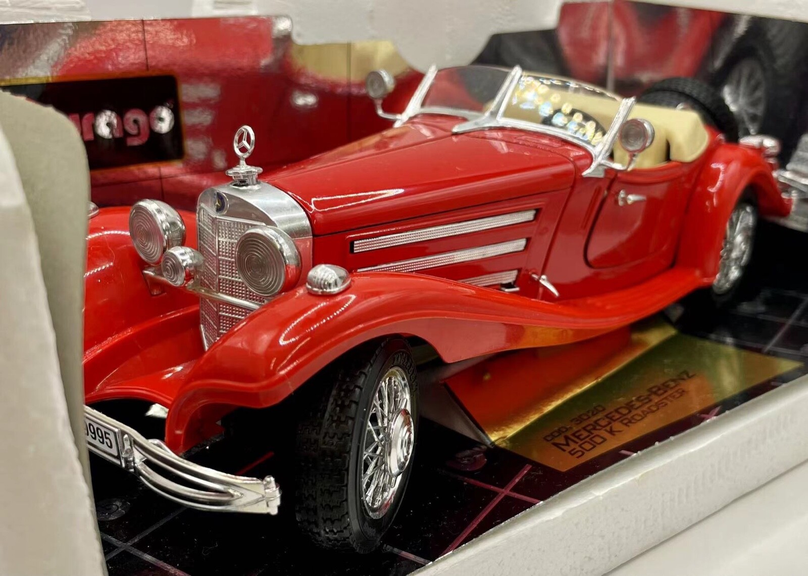 ミニカー Mercedes-Benz 500K ROADSTER 1/20 burargo Burago 1/20 Scale Model Car 3020 - 1936 Mercedes Benz 500K