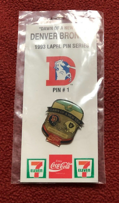 1993 Denver Broncos Lapel Pin- #1-Broncos V. Raider-New in Pkg.