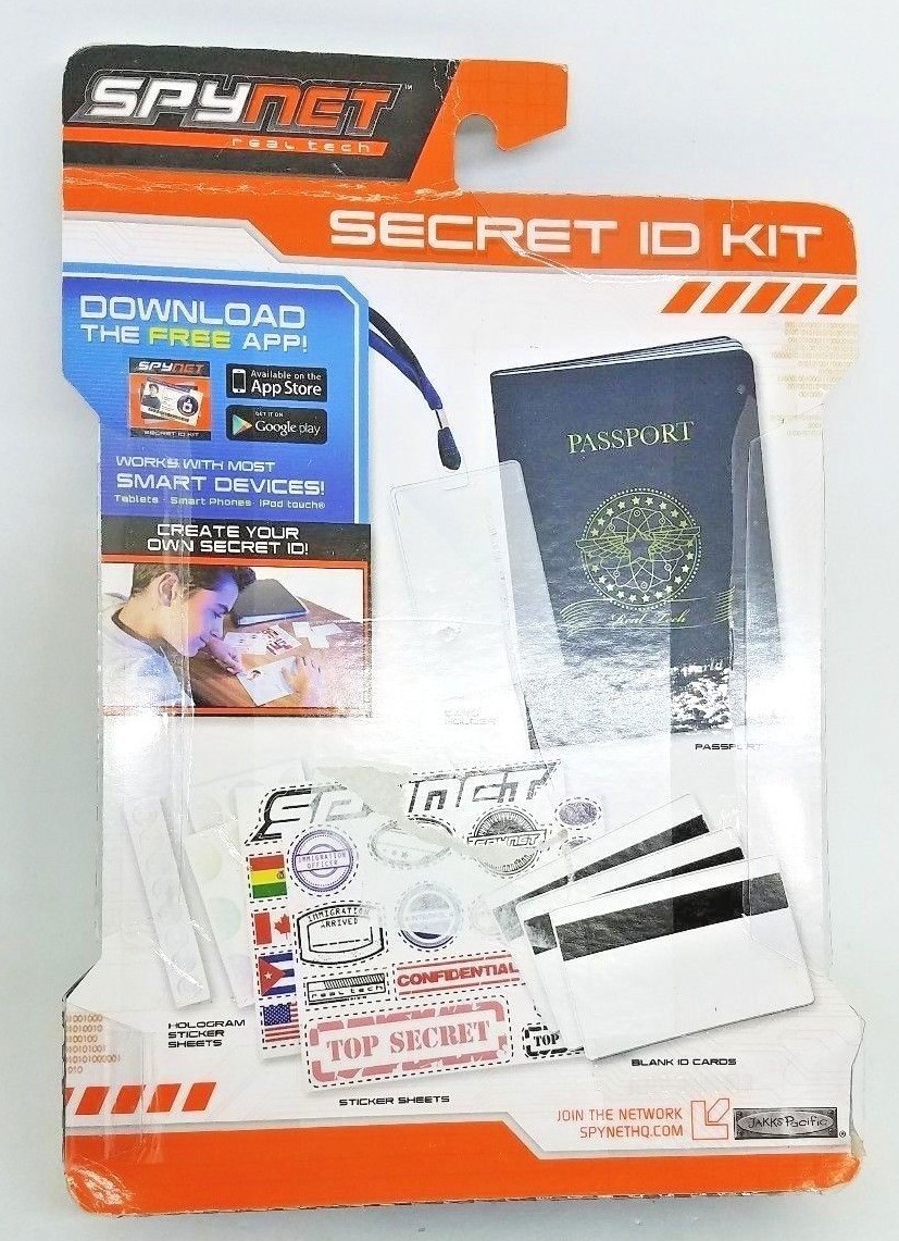 Spy Net Real Tech Secret ID Kit Passport App Jakks 55207 2013 NIP