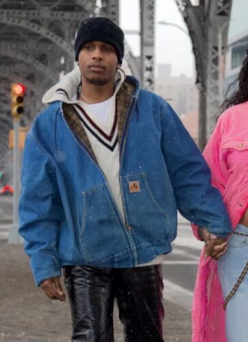 VTG Carhartt J08 DST Denim Blanket Lined Jacket A$AP Rocky VTG Carhartt J08 DST Denim Blanket Lined Jacket A$AP Rocky