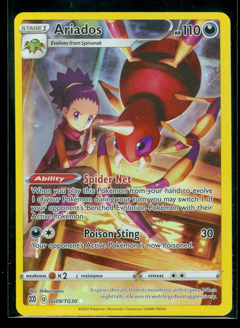 Pokemon ARIADOS TG09/TG30 - Brilliant Stars - HOLO Character Pokemon ARIADOS TG09/TG30 - Brilliant Stars - HOLO Character