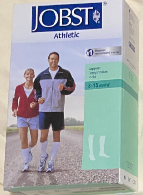 Jobst Compression Athletic Socks 8-15 mmHg Knee Sports Unisex Supports Therapy