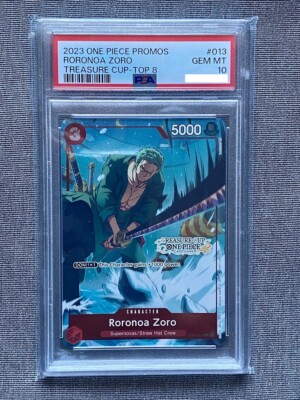 ONE PIECE - 【PSA10】ロロノア・ゾロ TREASURE CUP (トレジャーカップ) OP01-025 PSA 10 Roronoa Zoro OP01-025 Treasure Cup Top 8 Promo ONE