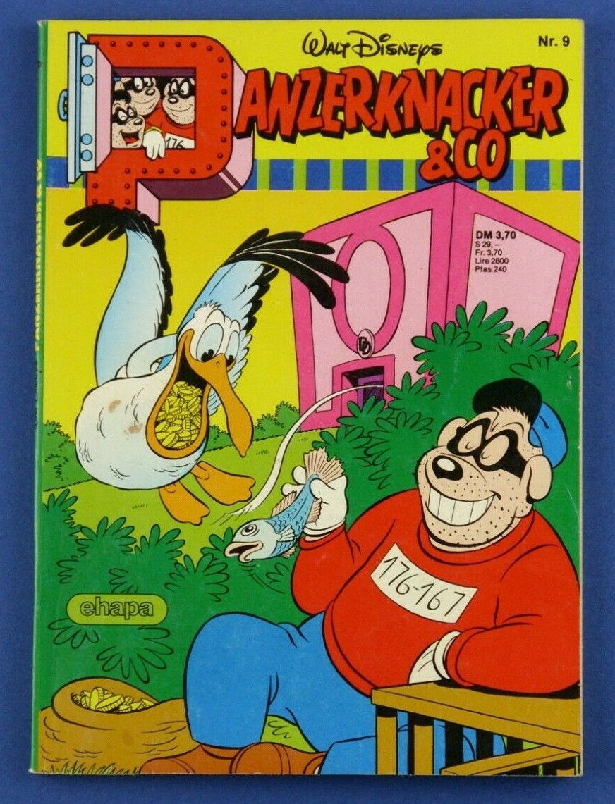 Panzerknacker & Co Nr 9 Ehapa-Verlag Comicheft ca 95 Seiten Worldwide Shipping