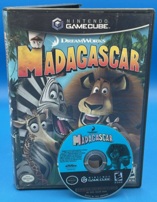 NINTENDO Gamecube Dreamworks Madagascar 2005 TESTED No Manual Fast Free Shipping
