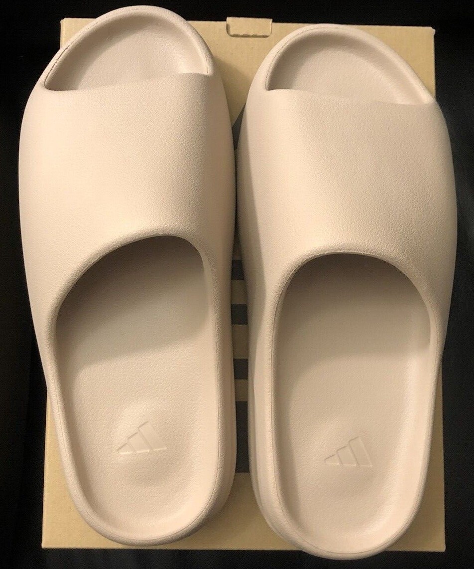 Pre-owned Adidas Originals Sizes 6-14 Adidas Yeezy Slide "pure" Restock Gw1934 Us Men 2021 Brand In Pure/pure/pure
