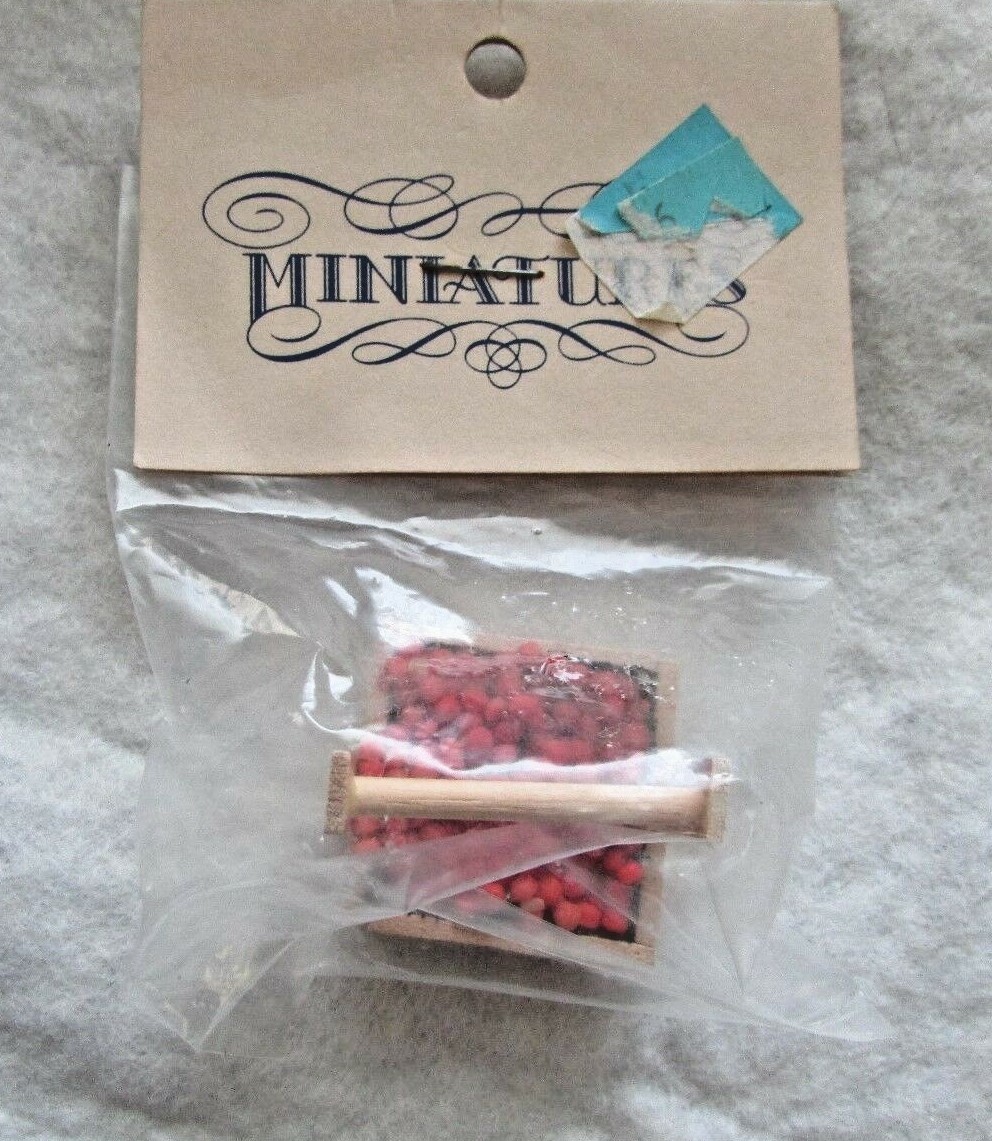 Vintage Miniature Strawberry Carrier - Filled