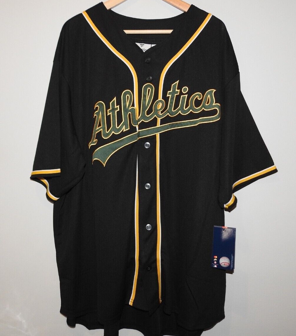 MLB Oakland Athletics Black Baseball Jersey New Mens Tall