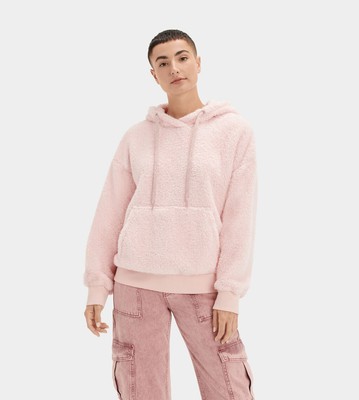 

Толстовка с капюшоном UGG Wmns Loyra Shepra Женское в цвету лотоса, Розовый