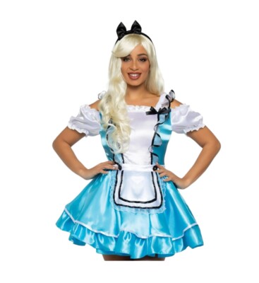 NWT Women's Wonderland Darling Alice in Wonderland Halloween Costume S (4-6)