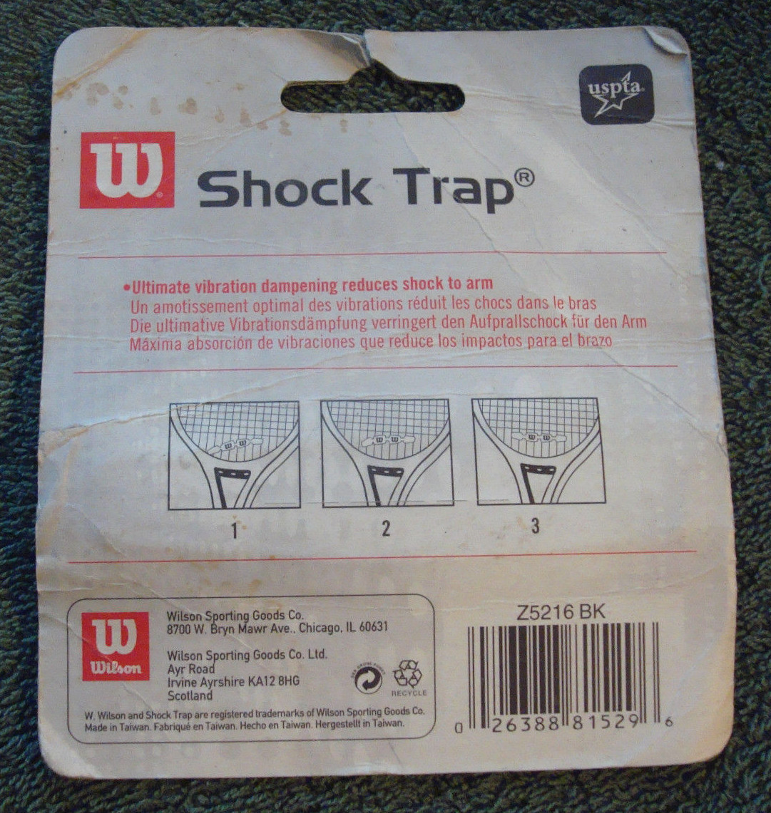 Wilson Shock Trap Tennis Racquet String Dampener Vibration Asborber