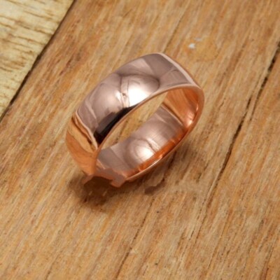 Pure Copper Band Solid Copper Ring, Handmade Ring, Copper Band, Statement Ring,