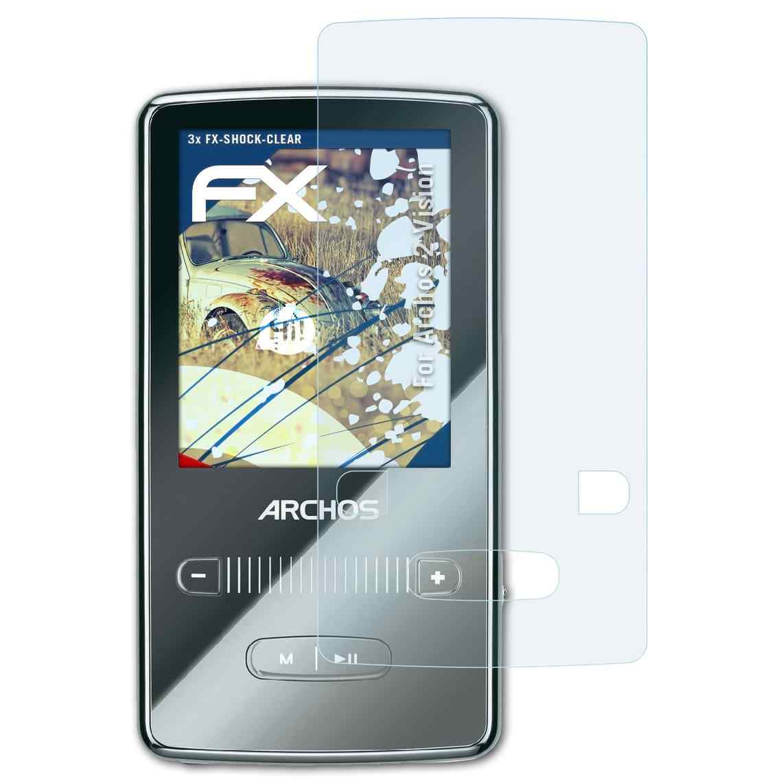 atFoliX® FX-Shock-Clear Anti Shock Screen Protector Archos 2 Vision