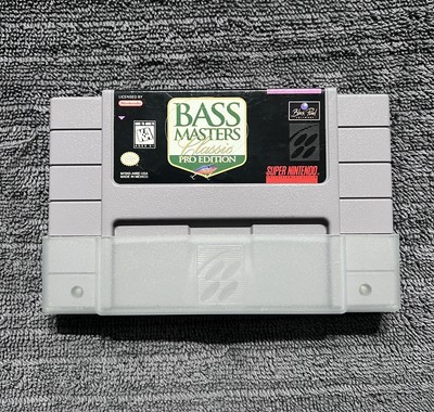 Bass Masters Classic Pro Edition SNES Game TESTED Super Nintendo 
