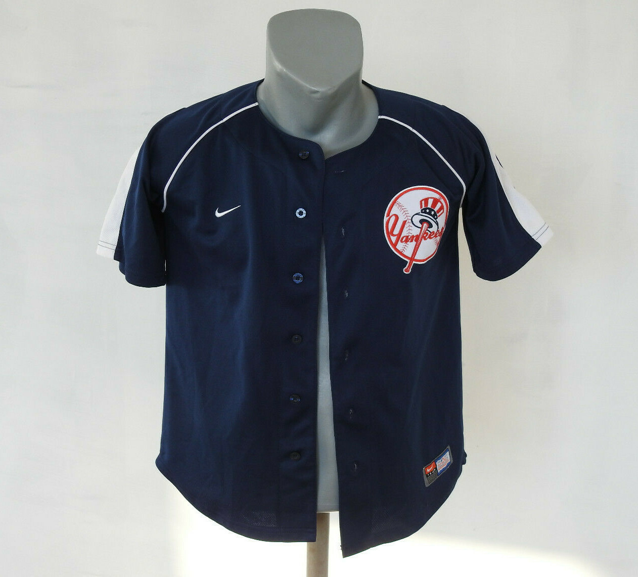 美品NIKE MLB NY Yankees Practice Shirt 140 Men's New York Yankees Nike White Authentic Collection