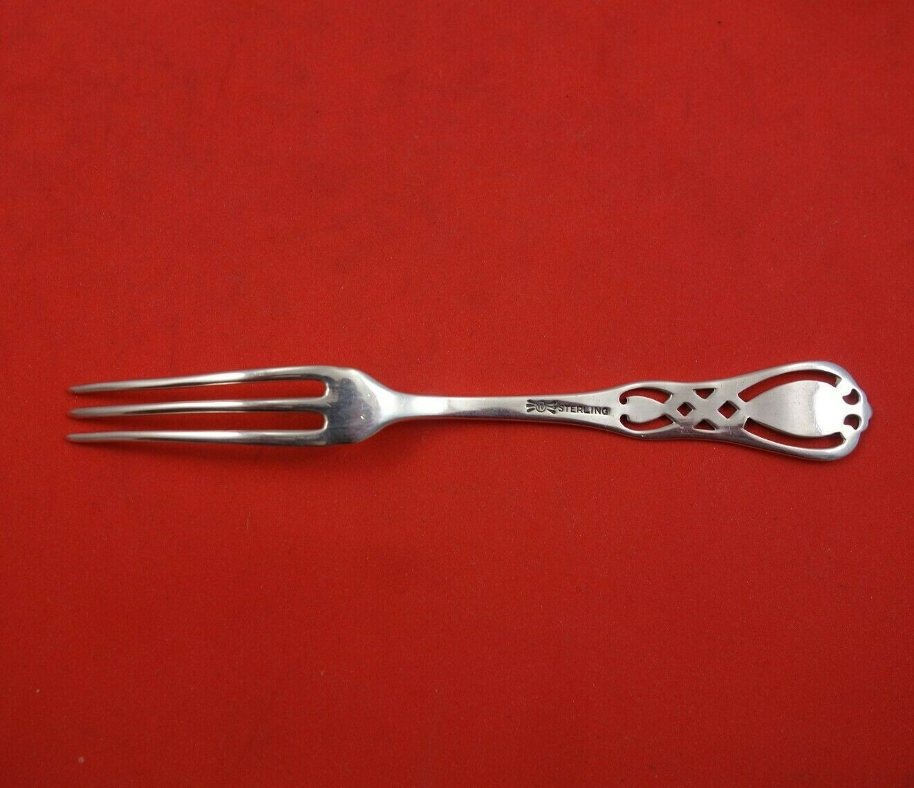 Frank Whiting Sterling Silver Strawberry Fork 4 5/8" Silverware
