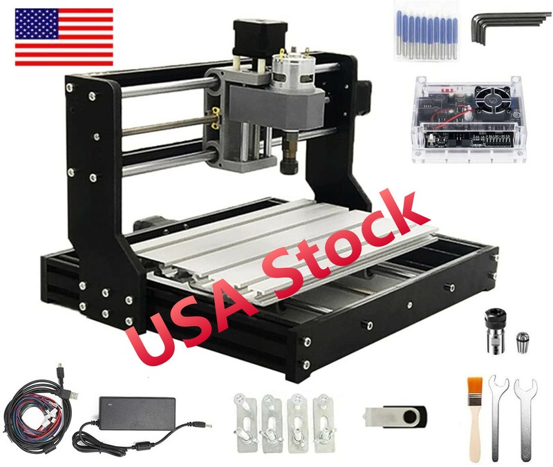 『in US』Upgraded 3018-PRO CNC Router Engraving Laser Machine Milling Cutting