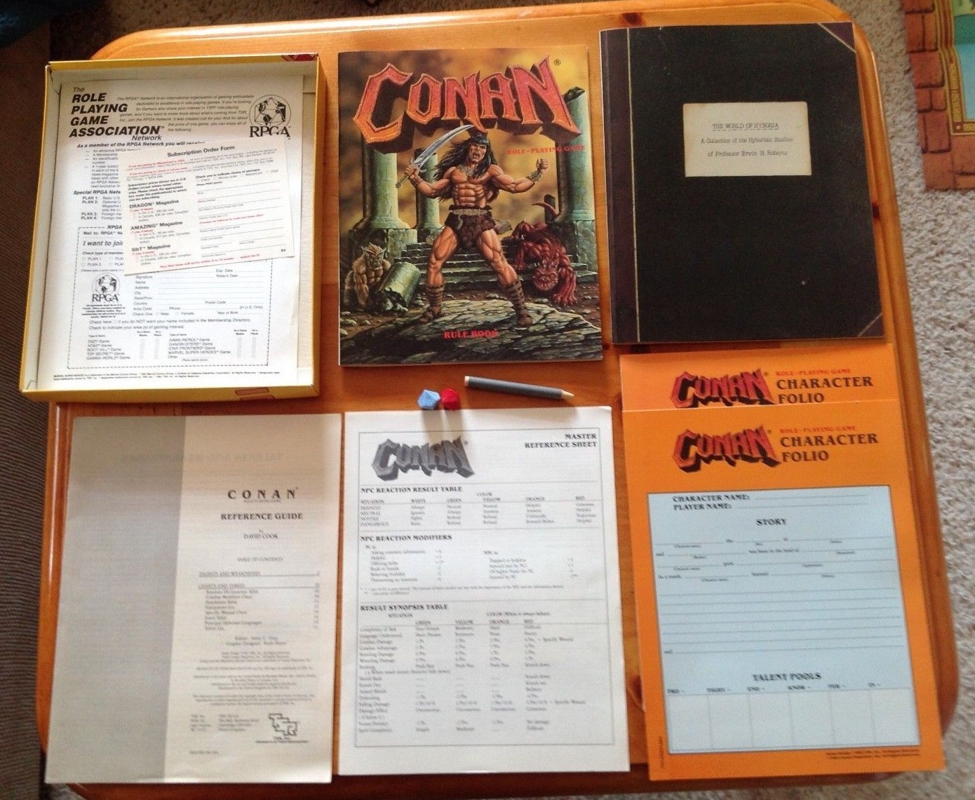 CONAN Role Playing Game TSR #7014 Never played! 100% Complete!! RARE!!!