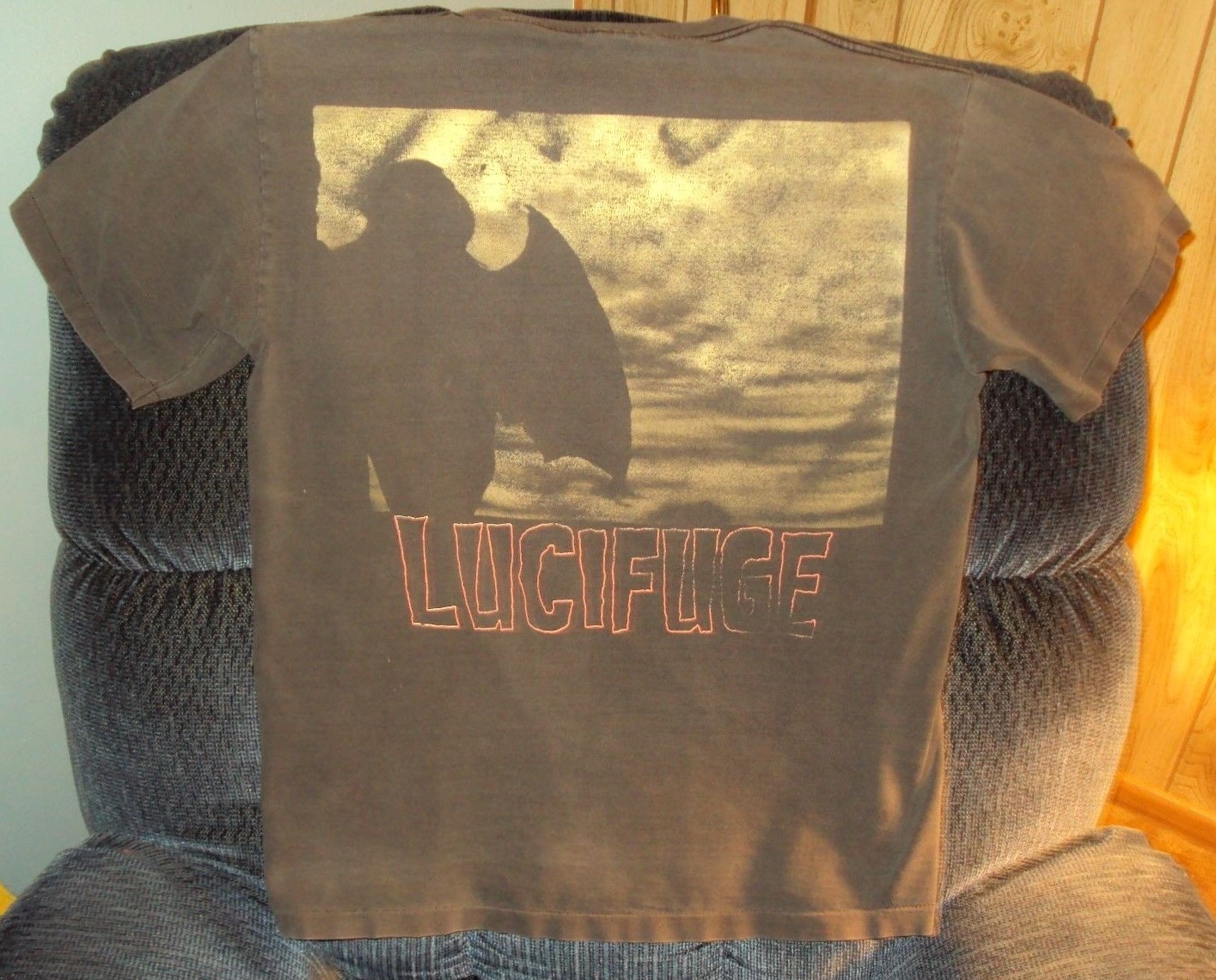 DANZIG Lucifuge T Shirt Large 1991 Wolf Black Samhain Misfits Original RARE