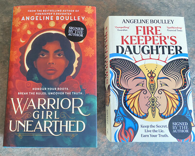 Warrior Girl Unearthed and Firekeepers Daughter by Angeline Boulley WS UK Signed