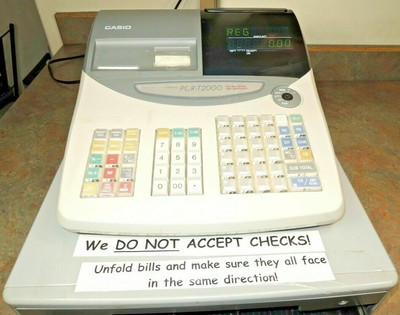 casio register not printing receipt