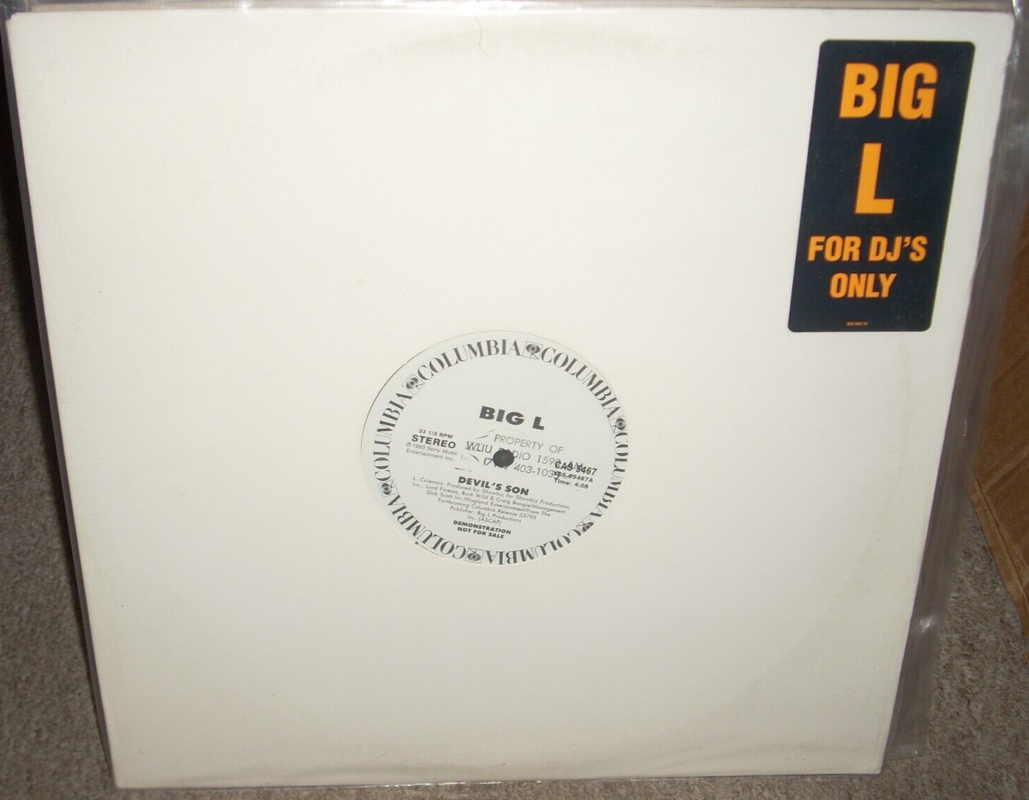 Big L Devil's Son EP RSD限定盤12inch Big L Devil's Son EP RSD限定盤12inch Big L - Devil's Son Ep