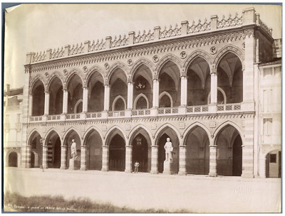 G.B. Brusa, Italie, Padova, La loggia in Prato della Valle (Amulea) Vintage albu