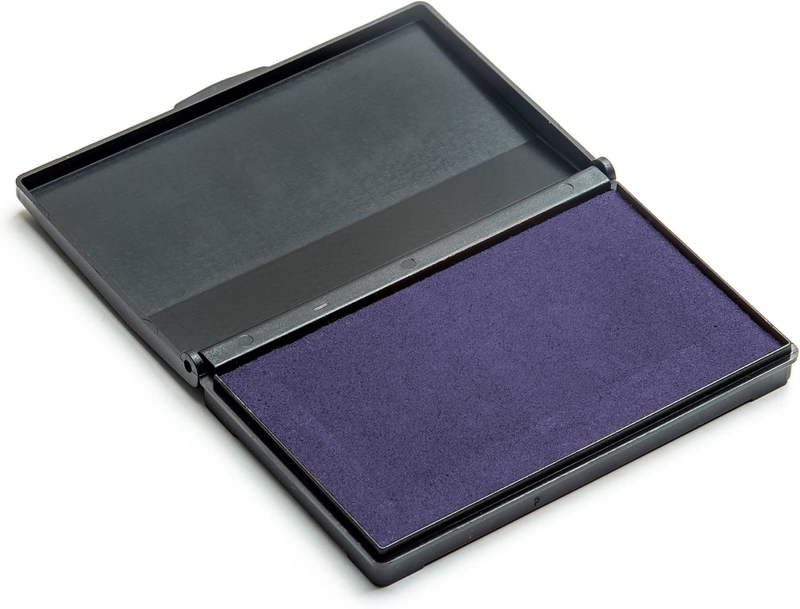 Ink Pad for Rubber Stamps, Stamp Pad for Clear Impression Stamping, Quality Felt Pad Black Ink, Red Ink, Blue Ink (Blue, S (2 * 3.5))