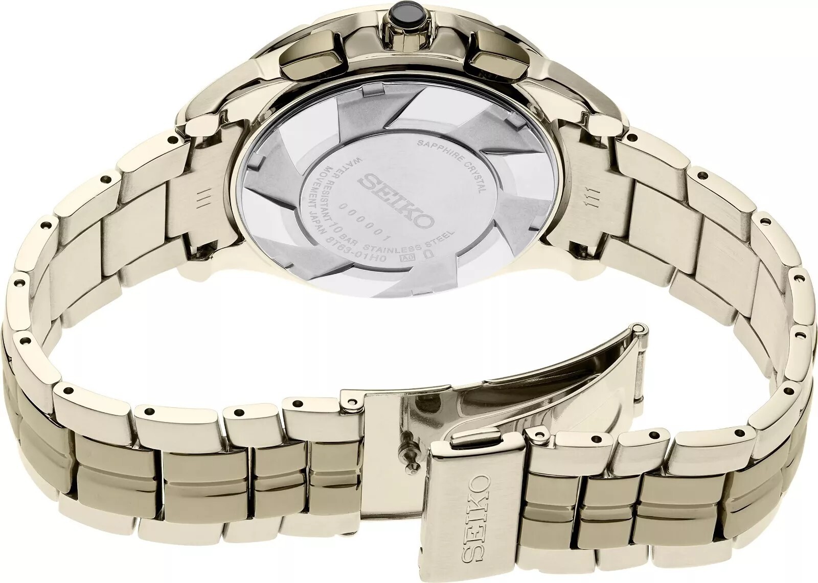 Pre-owned Seiko Coutura Quartz Chronograph 42.0 Mm Black Dial Men's Watch Ssb438