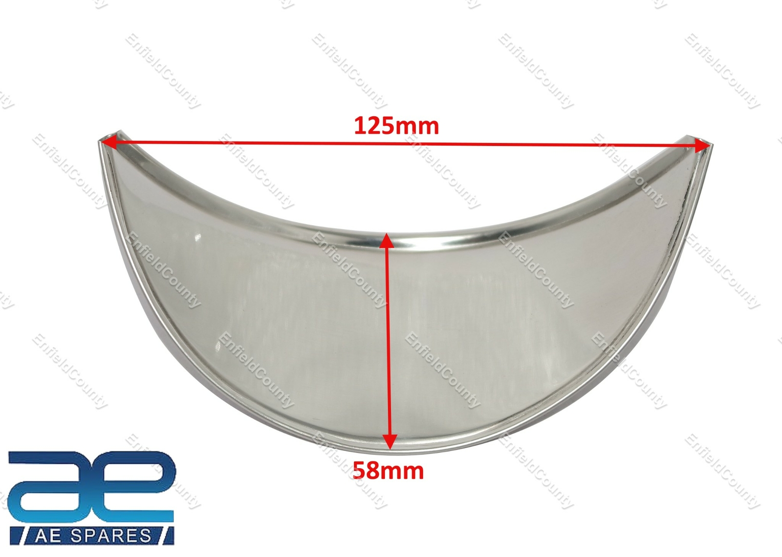 Vespa Headlight Headlamp Shade Chrome Plated 6" Inch Diameter Lights  
