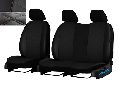 CITROEN BERLINGO VAN Mk3 2019 - 2023 ARTIFICIAL LEATHER TAILORED SEAT COVERS