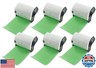 BETCKEY - Shipping Labels Replacement for Brother DK-1241 (4 in x 6 in), Compatible with Brother QL Label Printers [6 Rolls/1200 Labels, Green]