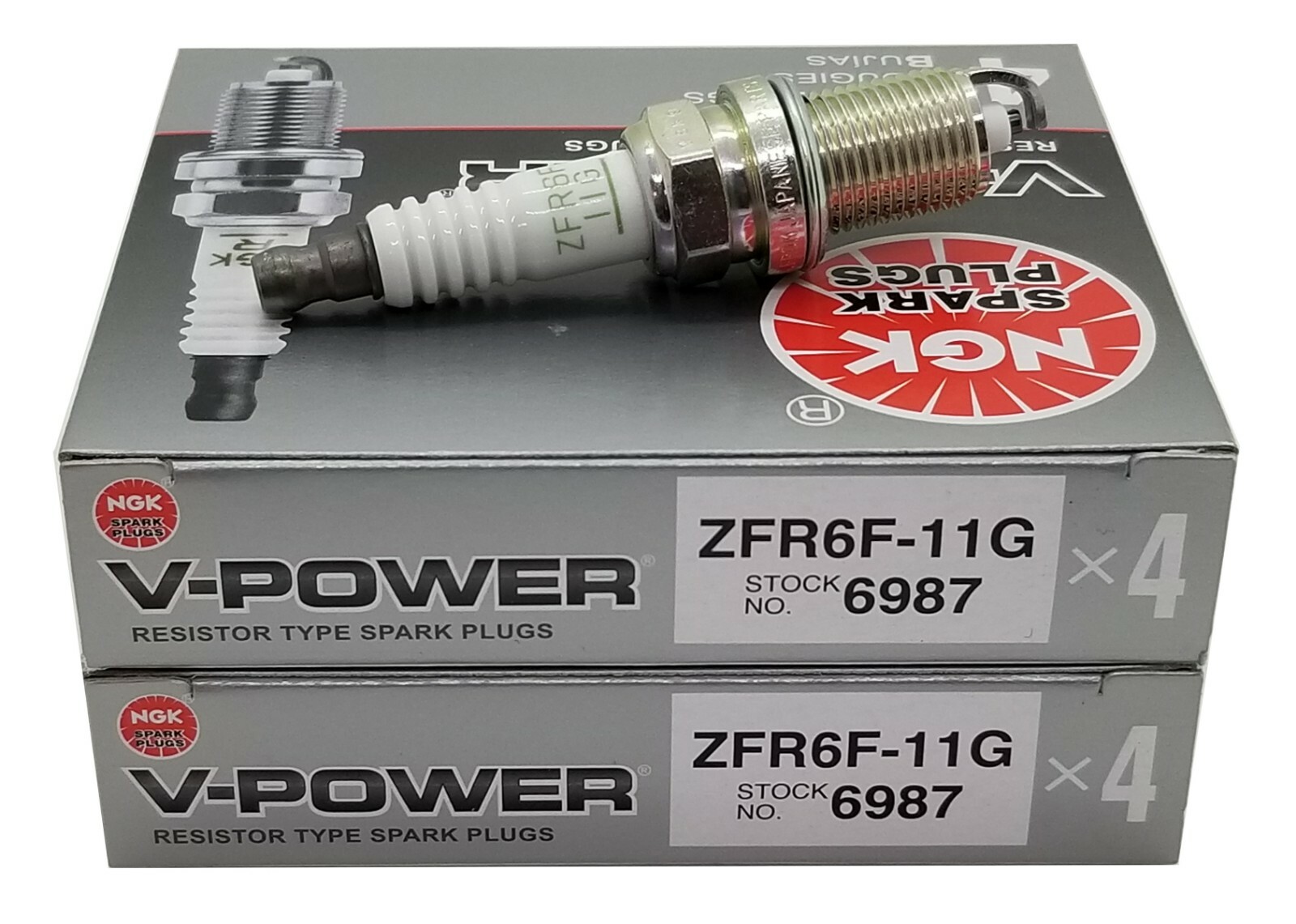 NGK V-Power Spark Plug 6987 ZFR6F-11G NGK V-Power Spark Plug 6987 ZFR6F-11G