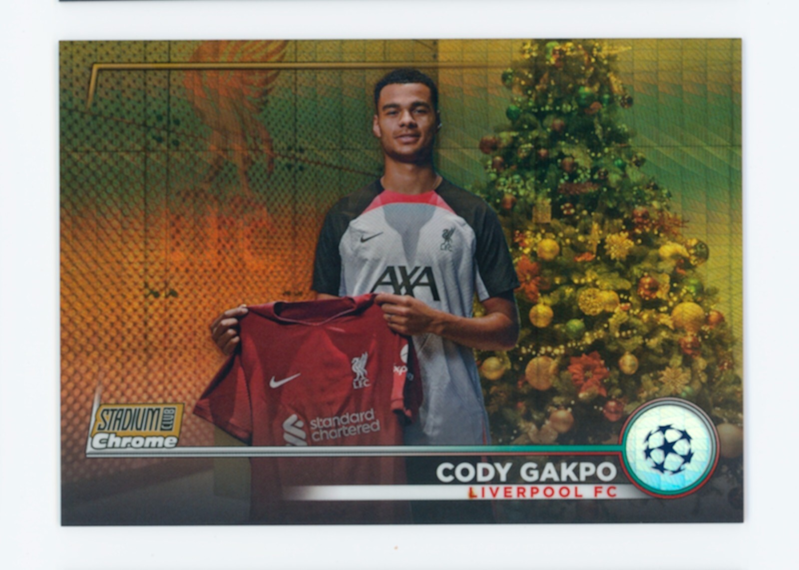 22-23 Topps Stadium CODY GAKPO 直筆サインカード 2022-23 Topps Stadium Club UEFA Cody Gakpo Auto Blue Wave