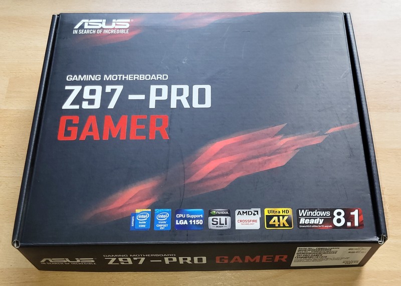Mainboard Asus Z97-Pro Gamer / Cpu Intel Xeon E3-1241 V3 / Ram Crucial Ballistix