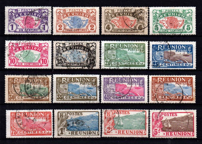 RÃ©Union - Colonie FranÃ§Aise - 1907 -  NÂ° 56 Ã  71  - Oblit- Used